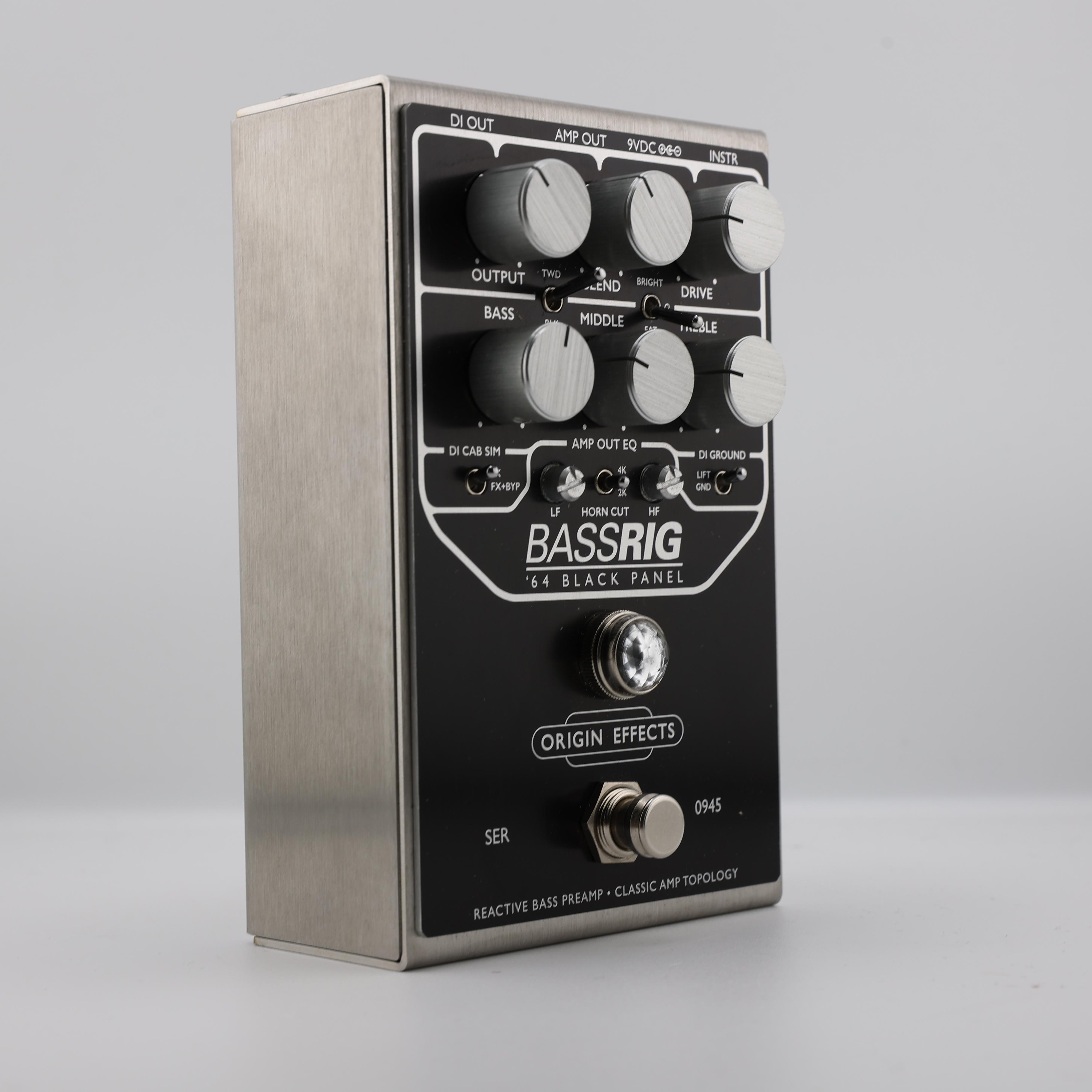 Second Hand Origin Effects Bassrig 64 Black Panel Bass Preamp